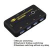 USB 3.0 Sharing Switch Selector 4 Port 2 Computers Peripheral Switcher For PC; Printer; Scanner; Mouse; Keyboard With 2 Pack USB Cable Support Keyboar