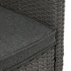 4 Pieces Patio Furniture Sets Outdoor Sectional Wicker Set Outdoor Conversation Set Patio Set Patio Loveseats with Coffee Table Porch, Poolside, Terra