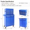 5-Drawer Rolling Tool Chest, High Capacity Tool Storage Cabinet W/Lockable Wheels, Adjustable Shelf & Anti-Slip Liner, Detachable Tool Box Organizer,
