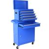 5-Drawer Rolling Tool Chest, High Capacity Tool Storage Cabinet W/Lockable Wheels, Adjustable Shelf & Anti-Slip Liner, Detachable Tool Box Organizer,