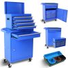 5-Drawer Rolling Tool Chest, High Capacity Tool Storage Cabinet W/Lockable Wheels, Adjustable Shelf & Anti-Slip Liner, Detachable Tool Box Organizer,