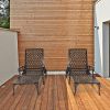 [Replace 60810204]193*64.5*93cm Backrest Adjustable Courtyard Cast Aluminum Lying Bed Bronze