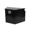 Trailer Tongue Box, Aluminum Alloy Diamond Plate Tongue Box Tool Chest, Heavy Duty Trailer Box Storage with Lock and Keys, Utility Trailer Tongue Box