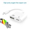 Adapter For IPhone Adapter 2 In 1 Round Hole Adapter Typec Charging U Disk File