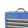 Rolling Garage Workshop Tool Organizer: Detachable 3 Drawer Tool Chest with Large Storage Cabinet and Adjustable Shelf