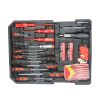 White Hand Tool Box with 4 Layers of Toolset and Wheels