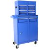 5-Drawer Rolling Tool Chest, High Capacity Tool Storage Cabinet W/Lockable Wheels, Adjustable Shelf & Anti-Slip Liner, Detachable Tool Box Organizer,