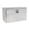 30 Inch Aluminum Stripes Plated Tool Box Pick Up Truck Bed RV Trailer Toolbox Waterproof Square Storage Organizer with Lock and Keys 30"(30.1"√ó17.1"√