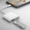 Adapter For IPhone Adapter 2 In 1 Round Hole Adapter Typec Charging U Disk File