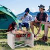 Outdoor Folding Charcoal BBQ Grill with Grill Grids