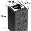 RJ45 Coupler Ethernet Coupler; In Line Coupler For Cat7/Cat6/Cat5e/Cat5 Ethernet Cable Extender Adapter Female To Female
