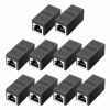RJ45 Coupler Ethernet Coupler; In Line Coupler For Cat7/Cat6/Cat5e/Cat5 Ethernet Cable Extender Adapter Female To Female
