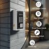 WeHere Wireless Smart Key Lock Box with APP, Electronic Lock Box for House Wall Mount, use Bluetooth/One-Time Password/Fixed Code Unlock,APP Remote Au