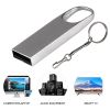 Mini Metal USB Flash Drives 64GB Real Capacity Memory Stick Black Pen Drive Creative Business Gift Silver Storage Devices U disk