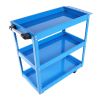 Tool Cart on Wheels, 3 Tier Rolling Mechanic Tool Cart, Heavy Duty Steel Utility Cart w/Lockable Wheels, 450 LBS Capacity Industrial Service Cart for