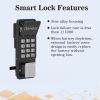WeHere Wireless Smart Key Lock Box with APP, Electronic Lock Box for House Wall Mount, use Bluetooth/One-Time Password/Fixed Code Unlock,APP Remote Au