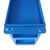 Tool Cart on Wheels, 3 Tier Rolling Mechanic Tool Cart, Heavy Duty Steel Utility Cart w/Lockable Wheels, 450 LBS Capacity Industrial Service Cart for