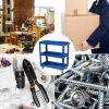 Tool Cart on Wheels, 3 Tier Rolling Mechanic Tool Cart, Heavy Duty Steel Utility Cart w/Lockable Wheels, 450 LBS Capacity Industrial Service Cart for