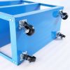 Tool Cart on Wheels, 3 Tier Rolling Mechanic Tool Cart, Heavy Duty Steel Utility Cart w/Lockable Wheels, 450 LBS Capacity Industrial Service Cart for